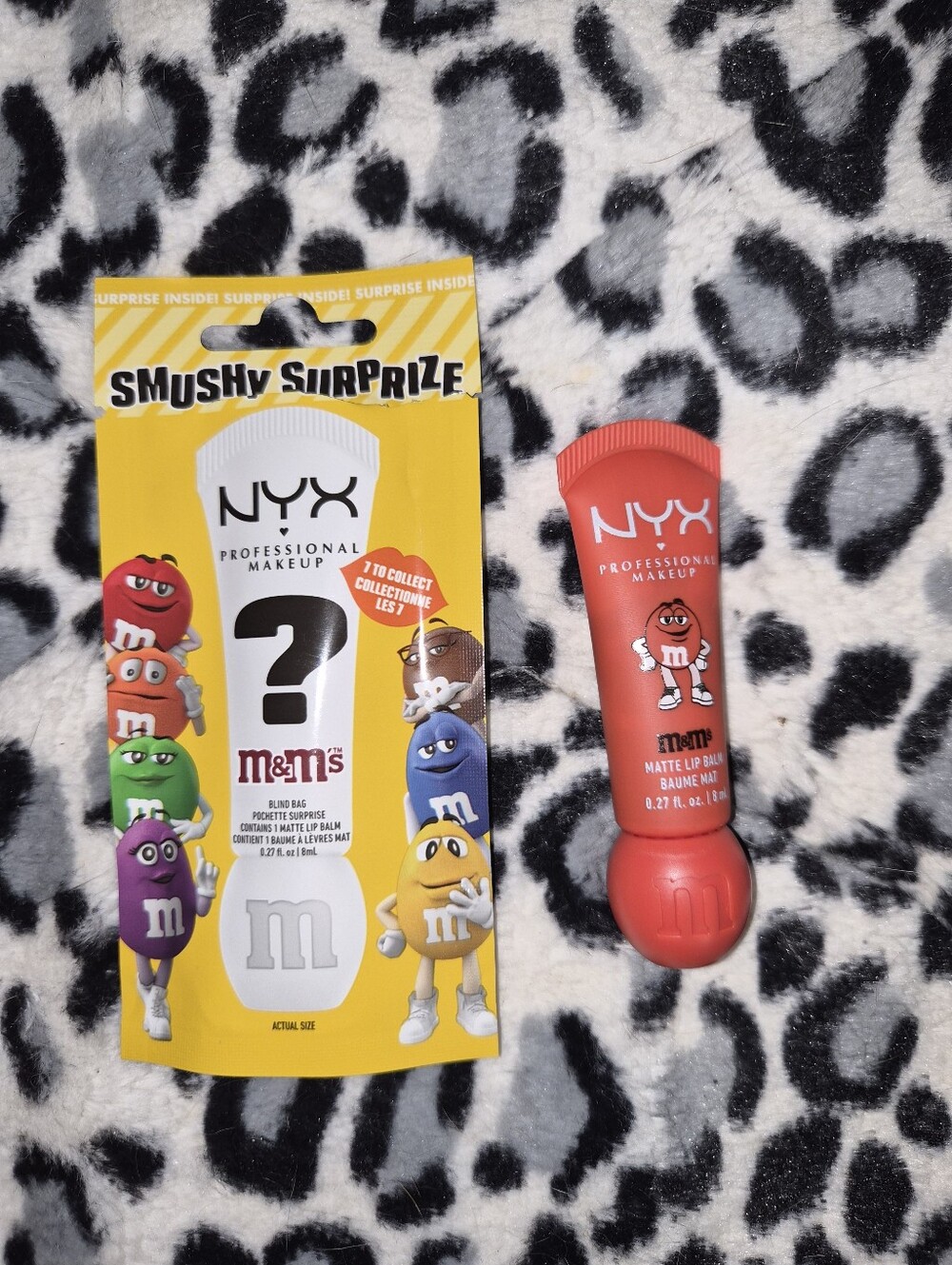 NYX Professional Makeup x M&M's Smushy Surprize Matte Lip Balm--Red
